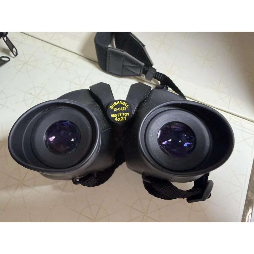 Bushnell Xtra-Wide 4x21 Sport Binoculars w Case Bag 13-0421 900' Field Of View